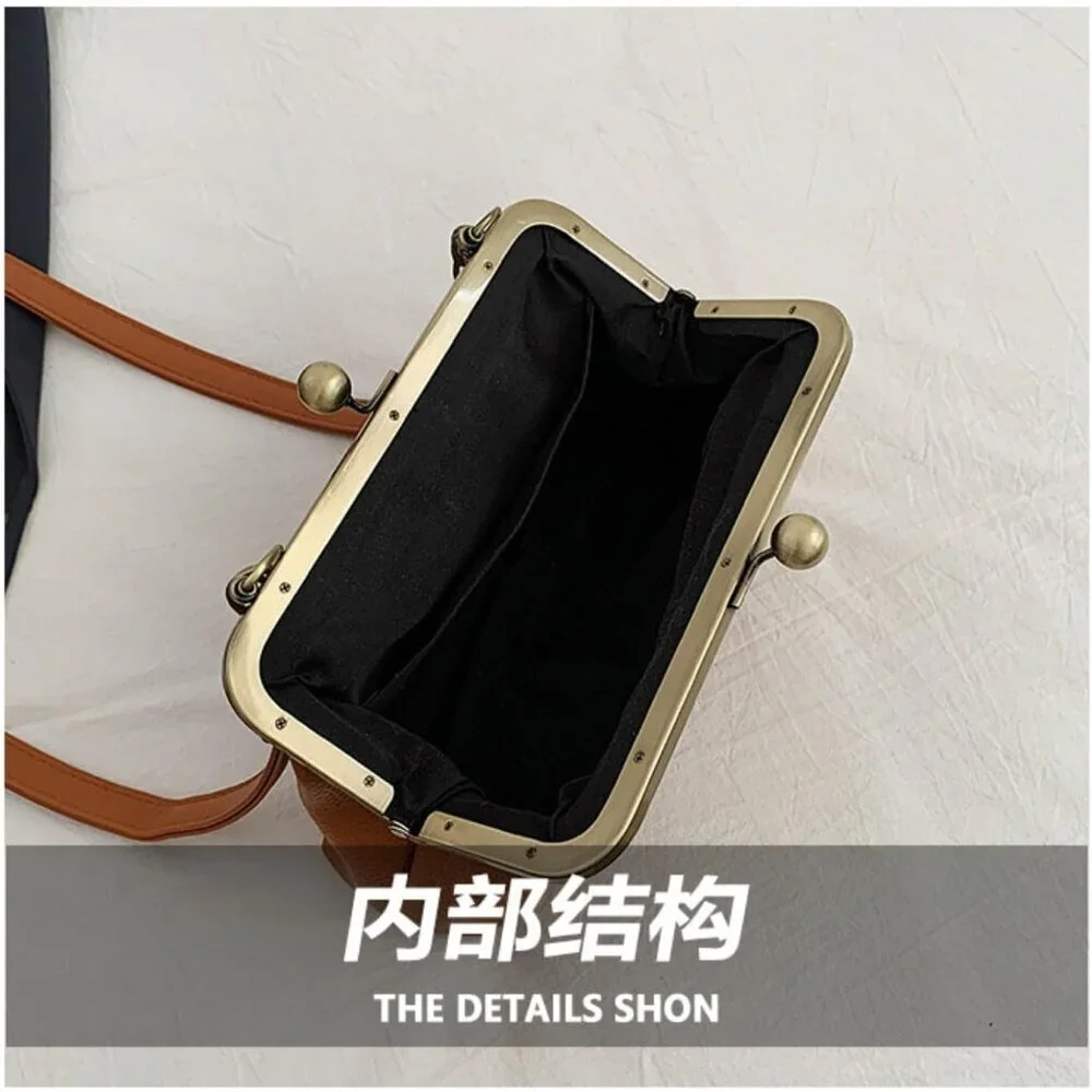 Leather Bag Women Vagen Leather Cross-Body Purse Evening Party